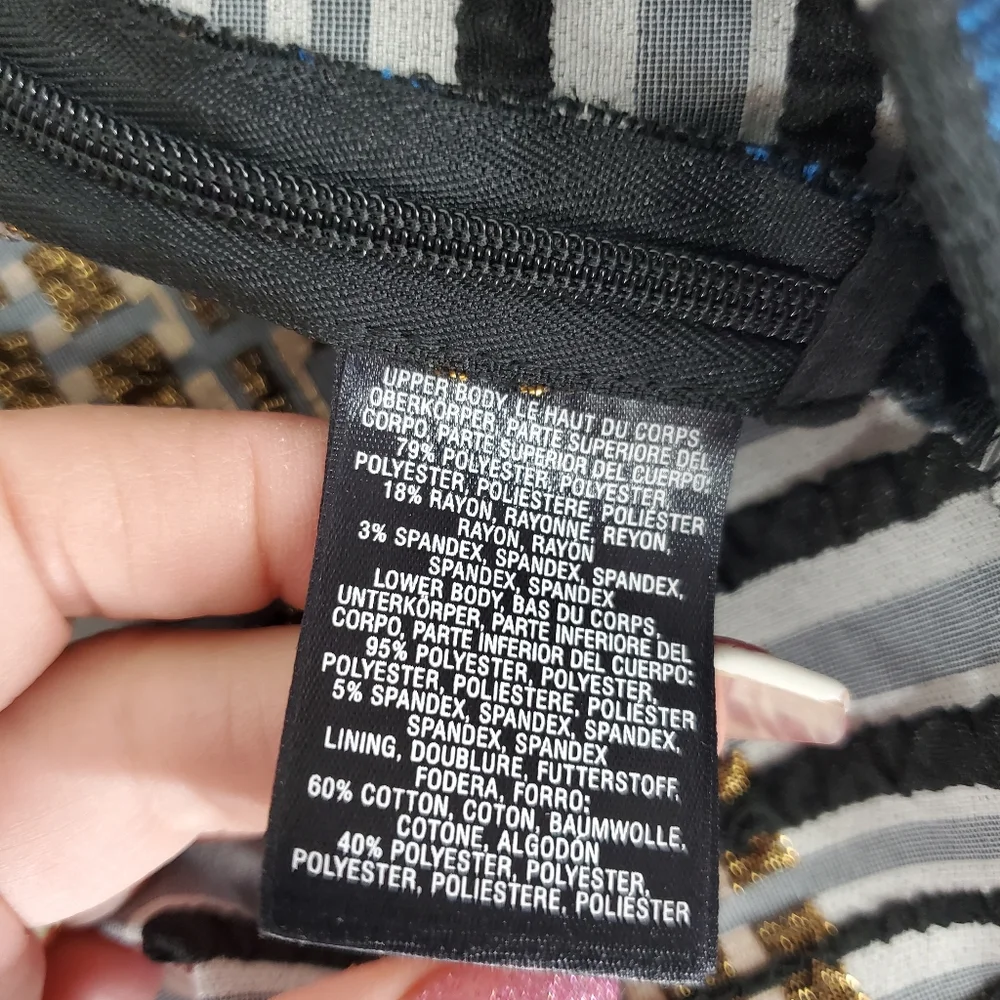 NWT Anthropologie Nathalie Peplum Metallic Plaid Top By Deletta SZ XS Academia - Picture 12 of 14